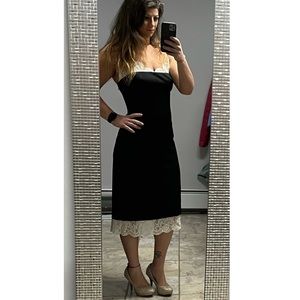 BCBG Max Azria Black & White Lace Dress Size 10